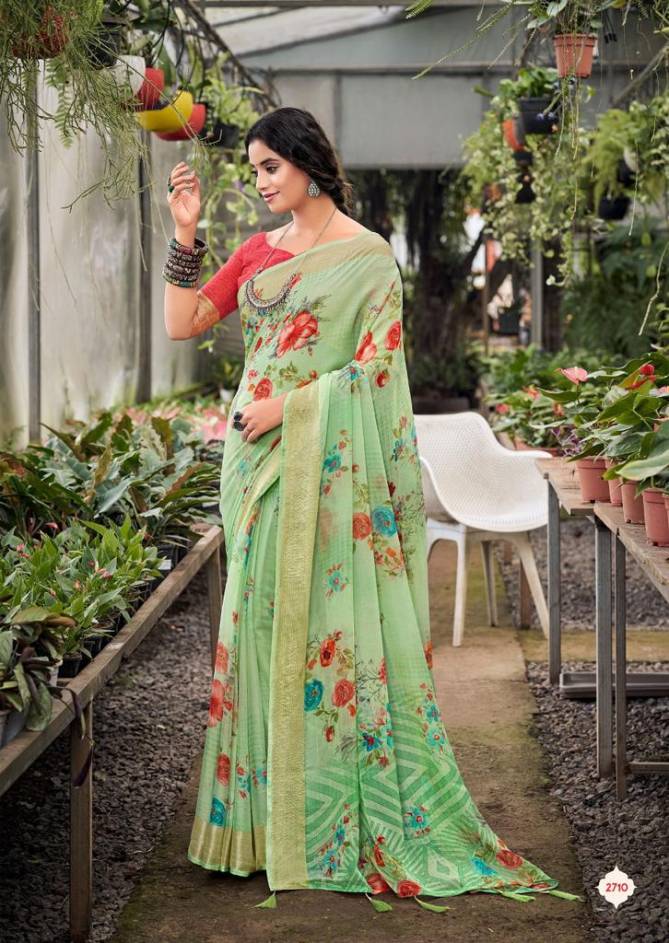 Kashvi Saheli 2701 Regular Wear Printed Wholesale Chiffon Sarees
